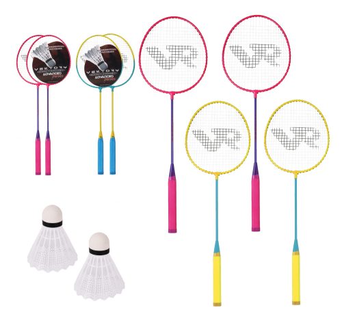 730146 BADMINTON METAL SET, 2 RACKETS AND 1 BALL, /SPECIAL SET/