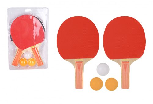 PING PONG RACKET 2 PC WITH 3 BALLS GUM