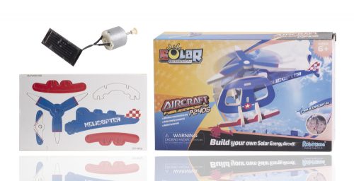 WOODEN 3D PUZZLE SOLAR AIRCRAFT HELICOPTER, COLOURED
