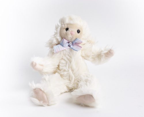 849116 PLUSK MONKEY WITH CHECKERED BOW