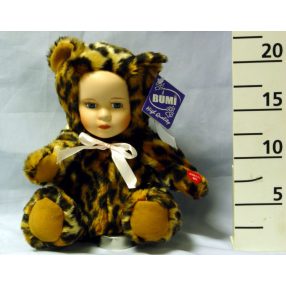 CERAMIC HEAD SINGING AND MOVING DOLL IN TIGER COSTUME