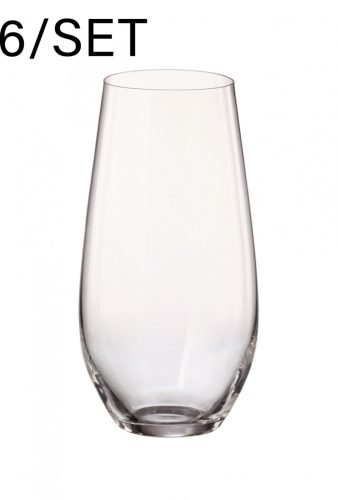 960097 CRYSTAL LONG DRINK GLASS SET, SET OF 6, COLUMBIA