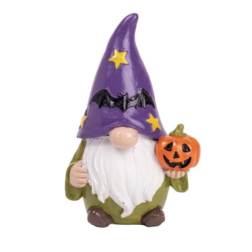 POLIREZIN HALLOWEEN MANÓ, HALLOWEEN TÖKKEL, LILA ZÖLD