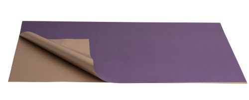 PLASTIC WRAPPING SHEET, SET OF 20, 2 SIDED, GOLD/PURPLE