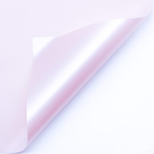 K063159 PLASTIC WRAPPING SHEET, SET OF 20, NACRE ROSE