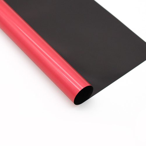 PLASTIC WRAPPING SHEET, SET OF 20, 2 SIDED DARK RED/BLACK