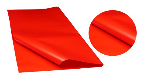 PLASTIC WRAPPING SHEET, SET OF 20, 2 SIDED, NACRE RED