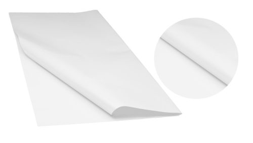 PLASTIC WRAPPING SHEET, SET OF 20, 2 SIDED, NACRE WHITE