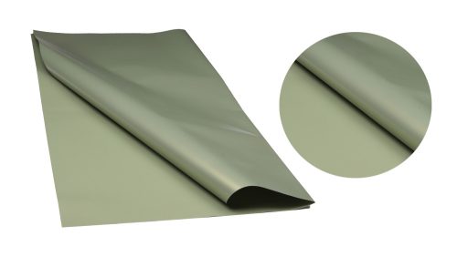 PLASTIC WRAPPING SHEET, SET OF 20, 2 SIDED, NACRE GREEN