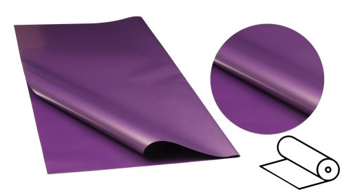 K063702 PLASTIC WRAPPING ROLL, 2 SIDED, NACRE LAVENDER