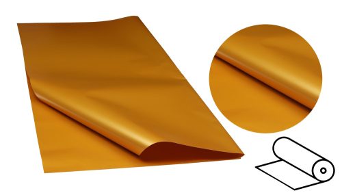 K063703 PLASTIC WRAPPING ROLL, 2 SIDED, NACRE OCHER