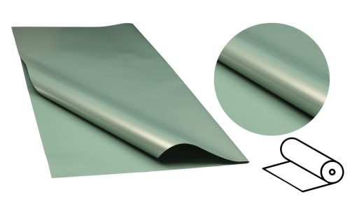 PLASTIC WRAPPING ROLL, 2 SIDED, NACRE LIGHT GREEN