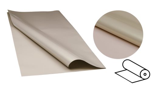 PLASTIC WRAPPING ROLL, 2 SIDED, NACRE SAND