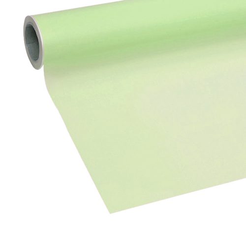 PLASTIC WRAPPING ROLL, TRANSPARENT, PASTEL LIME