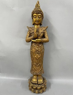 KÜLTÉRI BUDDHA, ÁLLÓ, ARANY