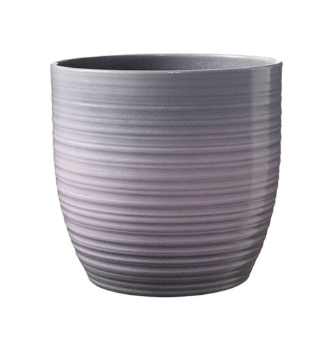 CERAMIC PLANT POT, BERGAMO, LAVENDER