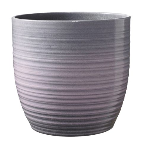CERAMIC PLANT POT, BERGAMO, LAVENDER