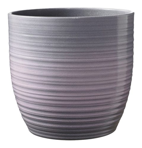 CERAMIC PLANT POT, BERGAMO, LAVENDER