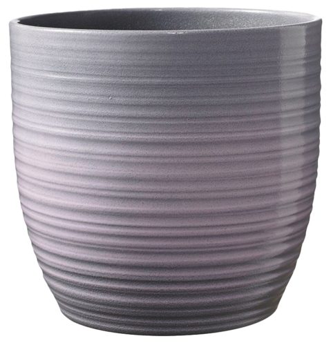 CERAMIC PLANT POT, BERGAMO, LAVENDER