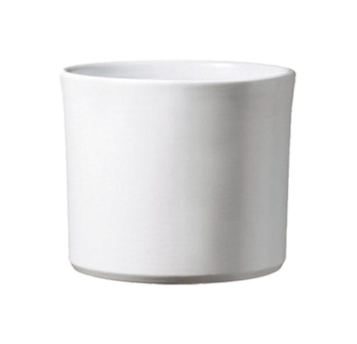 CERAMIC PLANT POT, MIAMI, MATTE WHITE