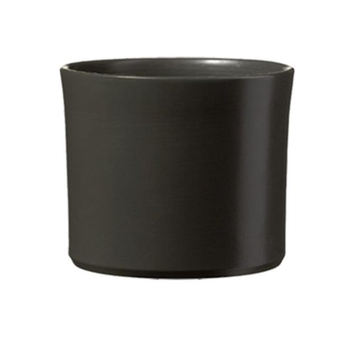 CERAMIC PLANT POT, MIAMI, MATTE ANTHRACITE