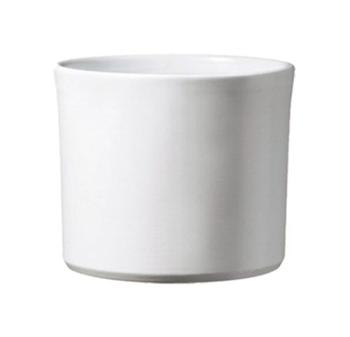 CERAMIC PLANT POT, MIAMI, MATTE WHITE