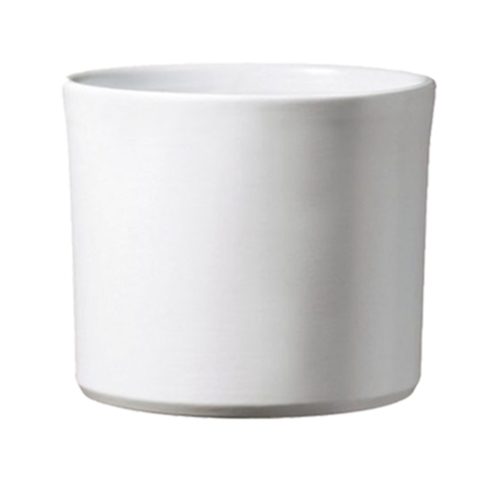CERAMIC PLANT POT, MIAMI, MATTE WHITE