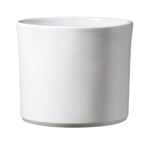 CERAMIC PLANT POT, MIAMI, MATTE WHITE