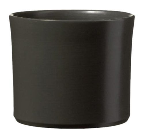 CERAMIC PLANT POT, MIAMI, MATTE ANTHRACITE