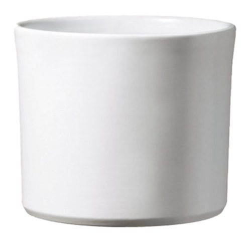 K192471 CERAMIC PLANT POT, MIAMI, MATTE WHITE