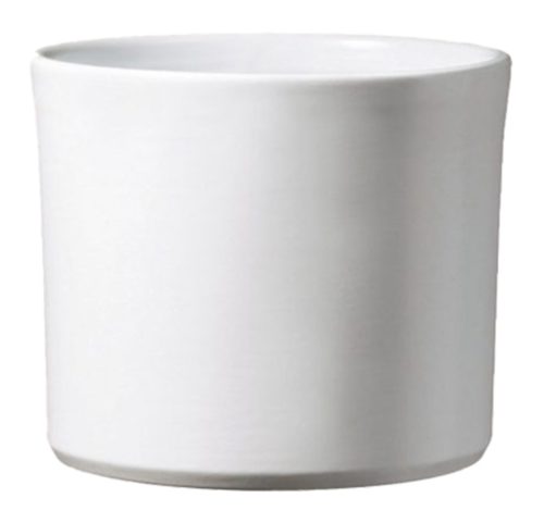CERAMIC PLANT POT, MIAMI, MATTE WHITE