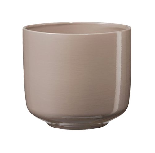CERAMIC PLANT POT, BARI, BEIGE