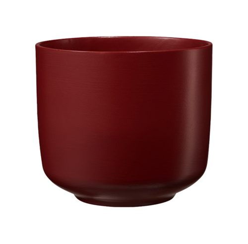 K192604 CERAMIC PLANT POT, BARI GLAMOUR, MATTE RED WINE