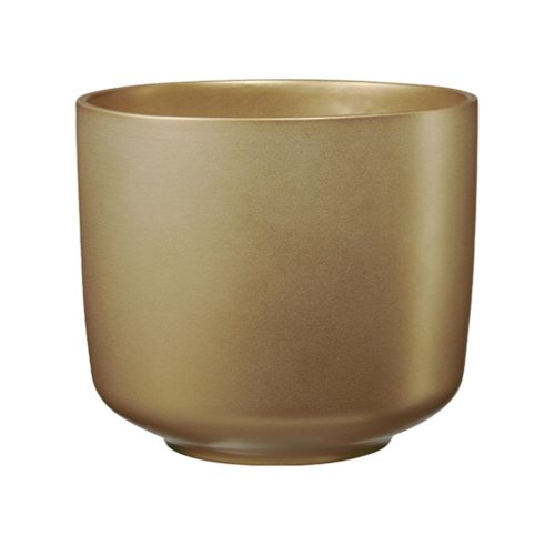 CERAMIC PLANT POT, BARI GLAMOUR, PEARL GOLD
