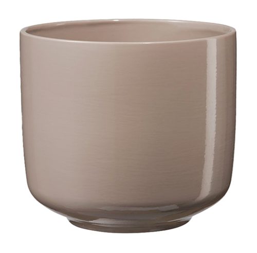 CERAMIC PLANT POT, BARI, BEIGE