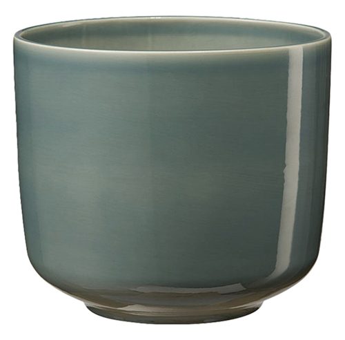 K192630 CERAMIC PLANT POT, BARI, GREEN BLUE