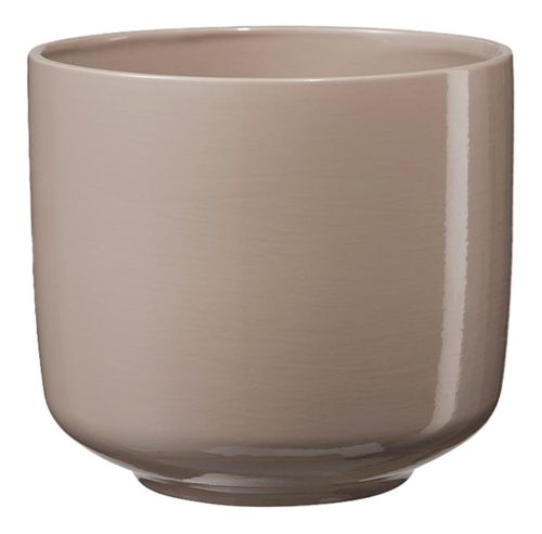 CERAMIC PLANT POT, BARI, BEIGE