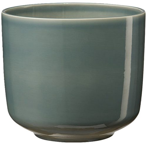 K192632 CERAMIC PLANT POT, BARI, GREEN BLUE