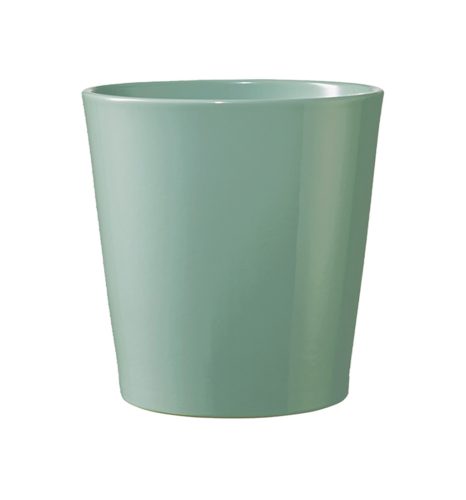 CERAMIC PLANT POT, DALLAS BREEZE, GLACIER BLUE
