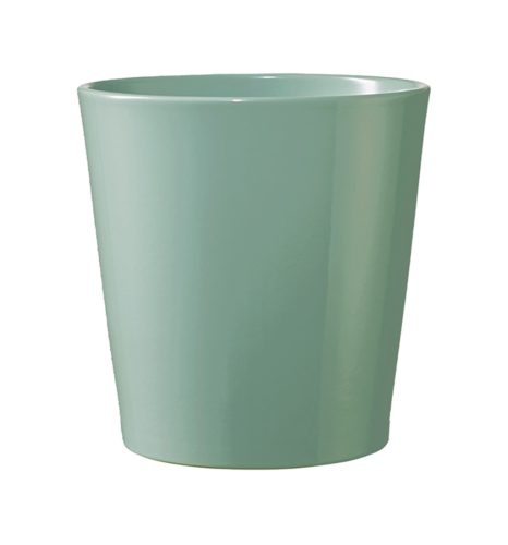 CERAMIC PLANT POT, DALLAS BREEZE, GLACIER BLUE