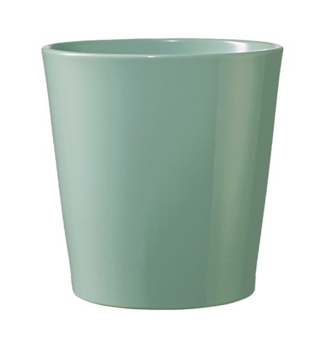 K192732 CERAMIC PLANT POT, DALLAS BREEZE, GLACIER BLUE