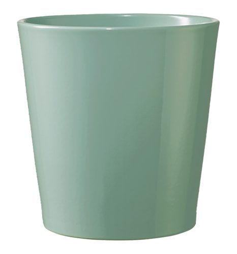 K192734 CERAMIC PLANT POT, DALLAS BREEZE, GLACIER BLUE