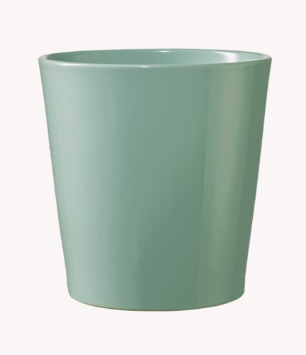 CERAMIC PLANT POT, DALLAS BREEZE, GLACIER BLUE