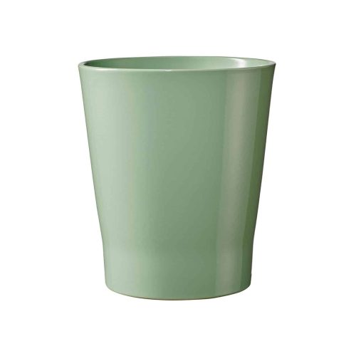 K193757 CERAMIC ORCHID POT, MERINA CANDY, CELADON GREEN