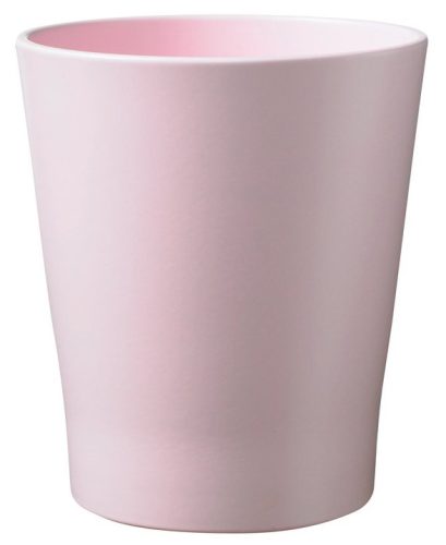 K193764 CERAMIC ORCHID POT, MERINA PRETTY, MATTE LIGHT ROSE