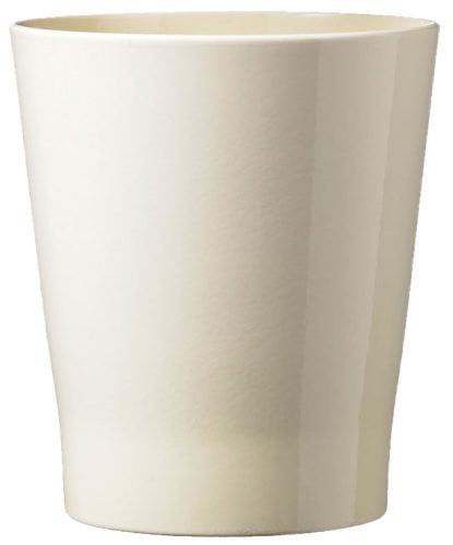 CERAMIC ORCHID POT, MERINA, SHINY VANILLA