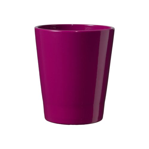 CERAMIC ORCHID POT, MERINA CANDY, SHINY BLACKBERRY