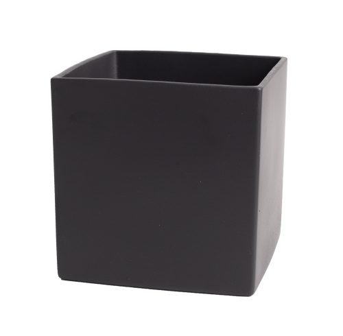 K193838 CERAMIC PLANT POT, LATINA, MATTE ANTHRACIT