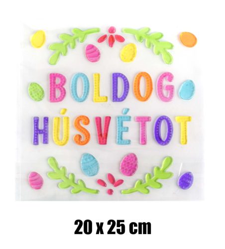 K312828 ABLAKZS.BOLDOG HÚSVÉTO20*25