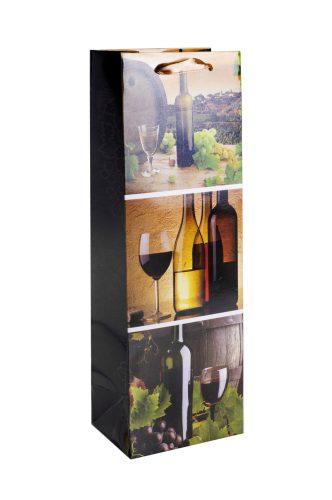 PAPER WINE BAG, GLOSSY, WINELAND